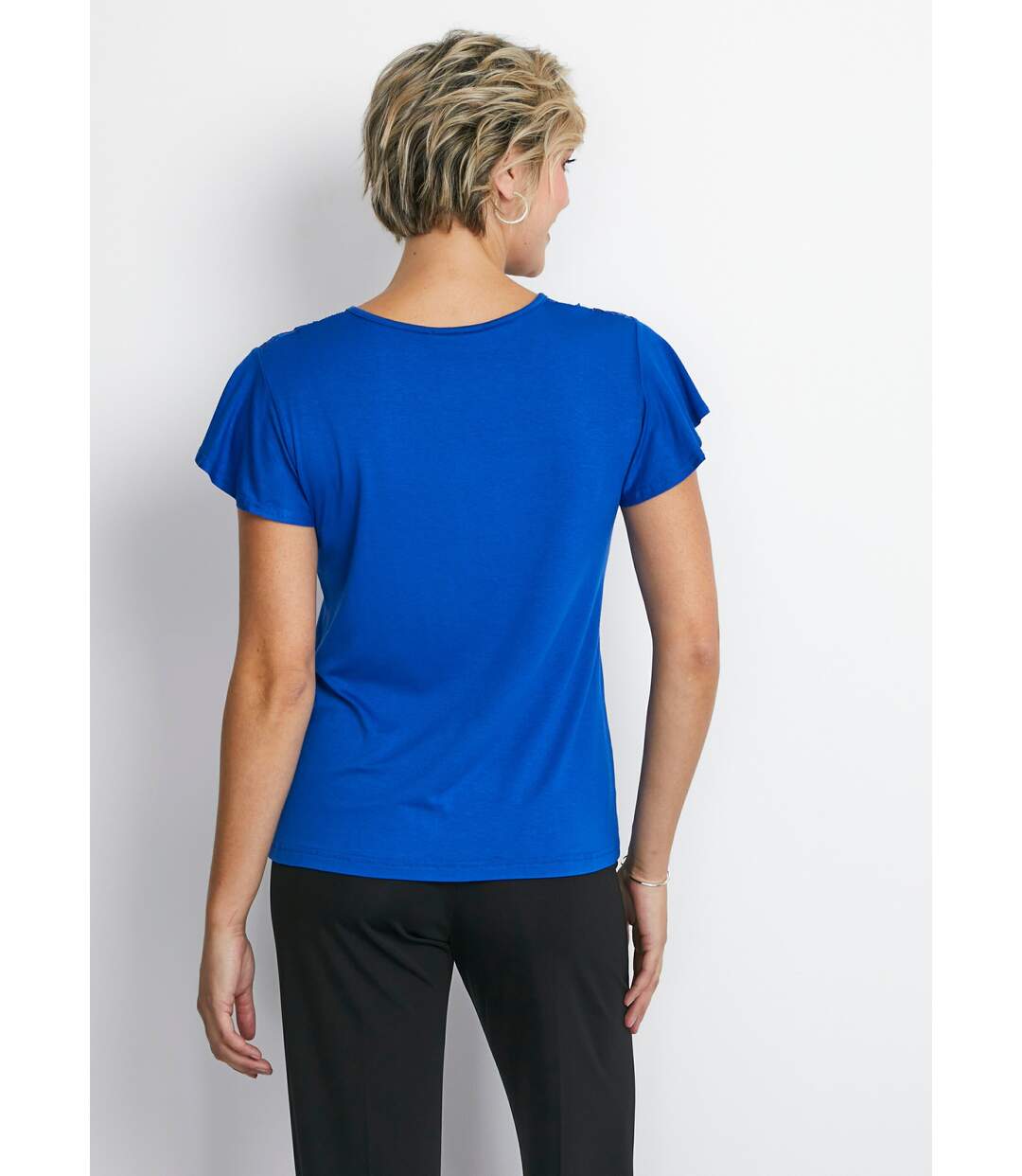 T-shirt manches courtes dentelle-2