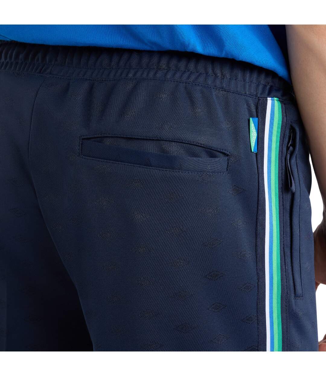 Mens monogram jogging bottoms dark navy Umbro-3
