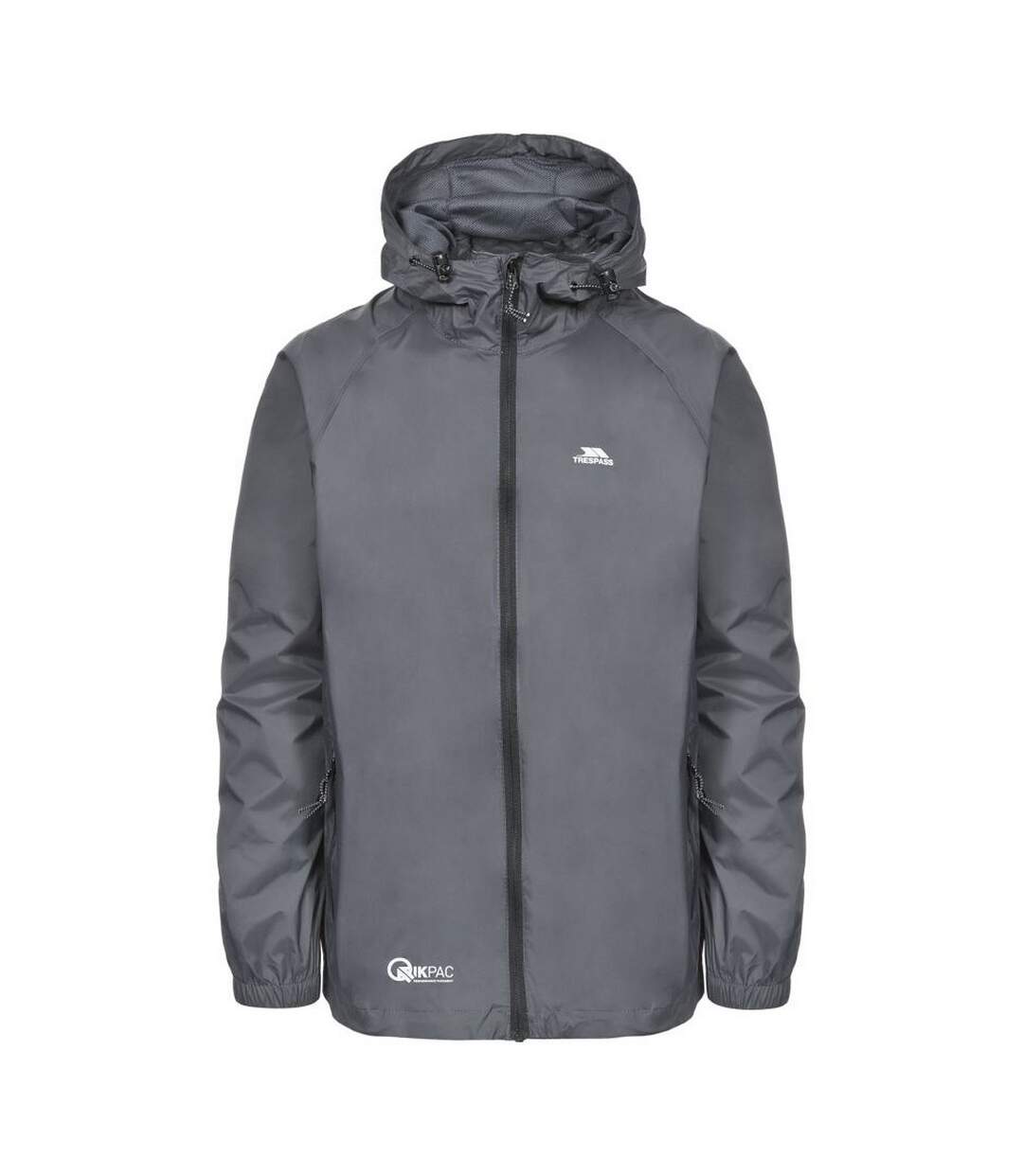 Veste Imperméable Qikpac Adulte Gris Anthracite Trespass-2