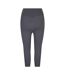 Legging Motif/style Court Femme Anthracite USA Pro-2