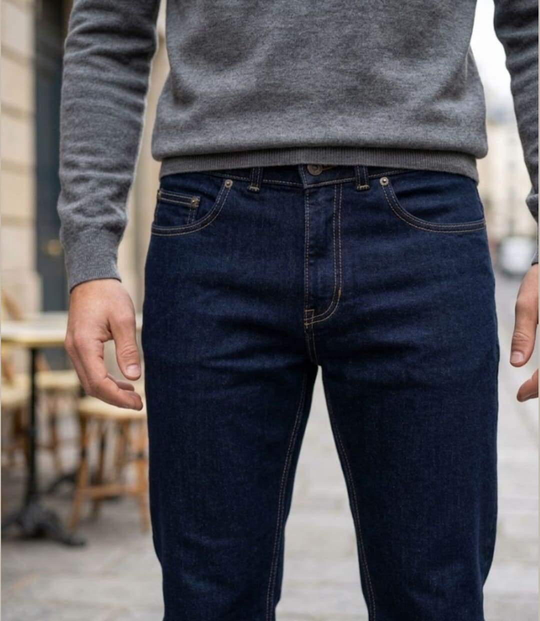 CHALLENGER M759 — Jean 5 poches bleu denim ring stone : le style délavé et extensible-5