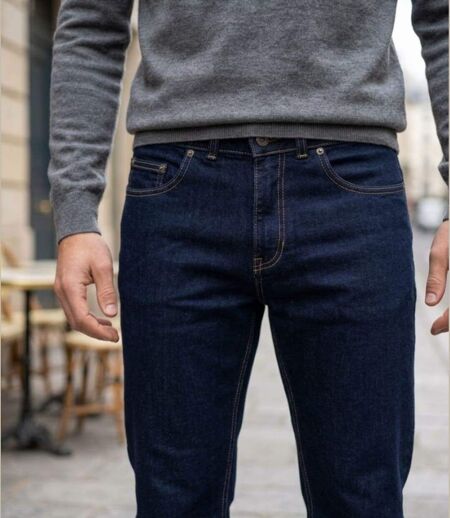 CHALLENGER M759 — Jean 5 poches bleu denim ring stone : le style délavé et extensible
