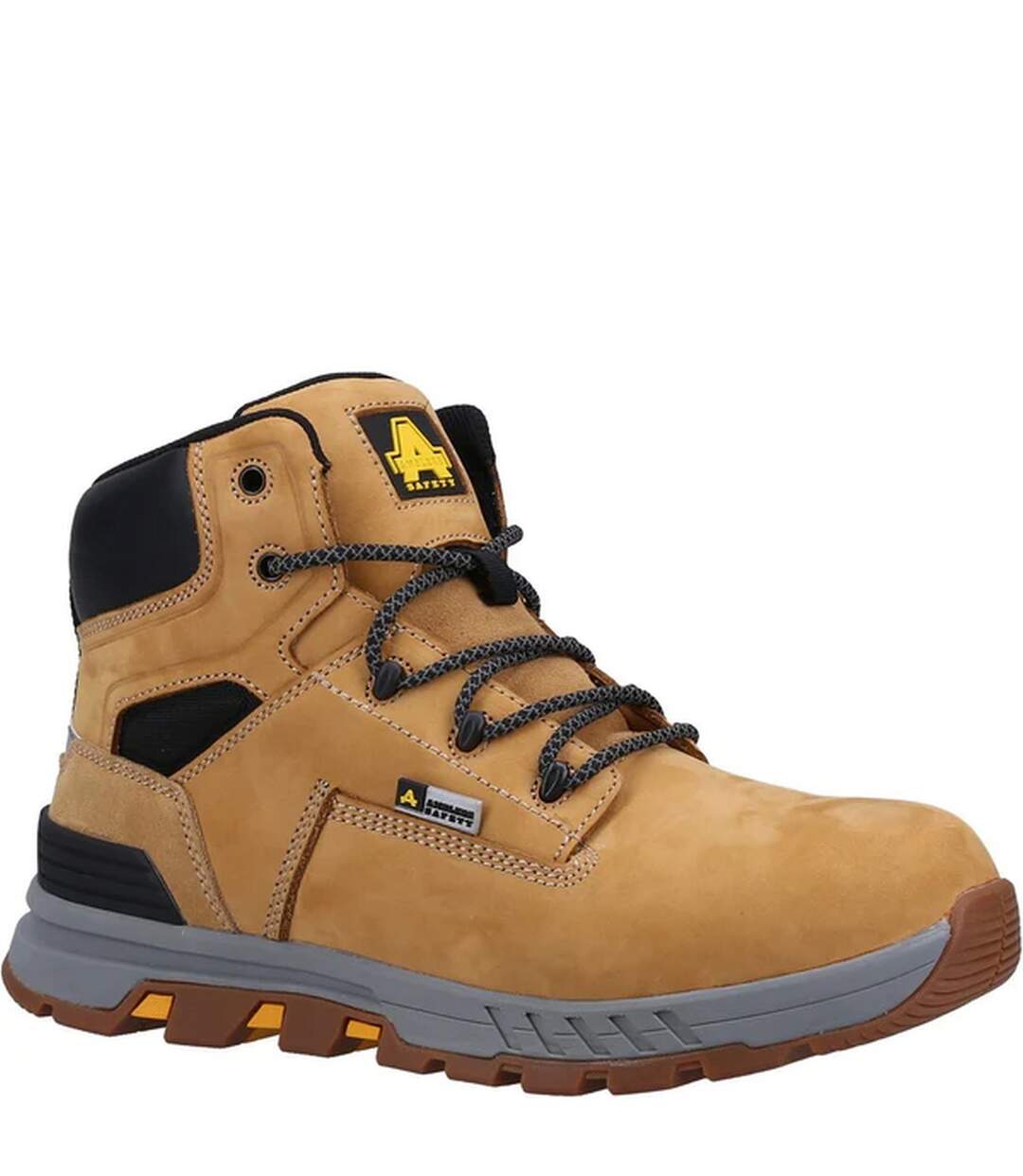 Bottines de sécurité as261 crane homme jaune Amblers-1