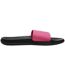 Claquettes Style Logo F045a Femme Rose Noir 4F-3