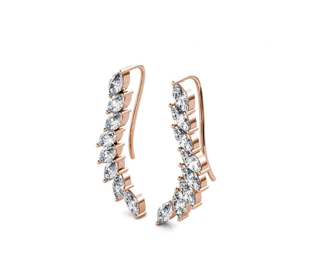 Boucles d'oreilles Clematis - Cristal d'Autriche-3