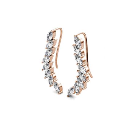 Boucles d'oreilles Clematis - Cristal d'Autriche