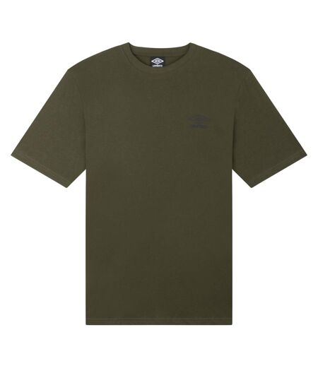 Umbro Mens Core Small Logo T-Shirt (Forest Night/Black)