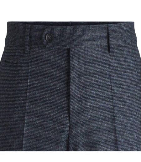 Chino Motif/style Pied-de-poule Homme Bleu Foncé Boss