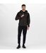 Mens Fleece Jacket Black Grey Marl Regatta Professional-1