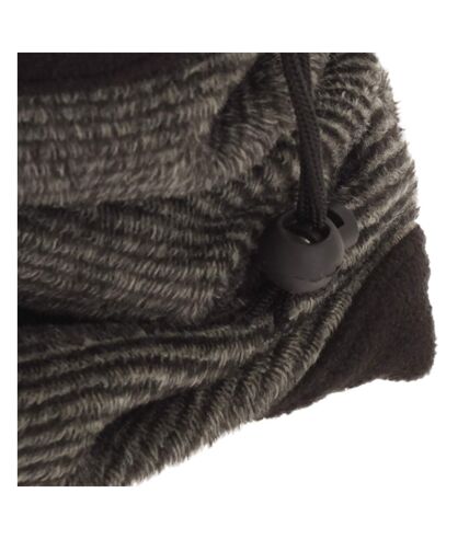 FLOSO Womens/Ladies Multipurpose Fleece Neckwarmer Snood / Hat (Graphite) - UTSK239