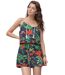 Robe d'été  bretelles fleuries - Chic et décontractée pour profiter du soleil-1