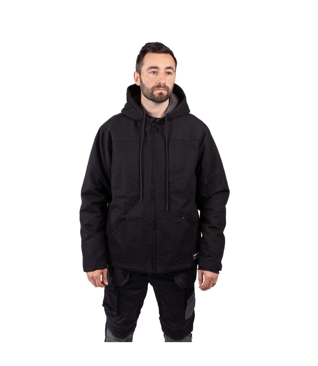 Veste à capuche homme noir Caterpillar