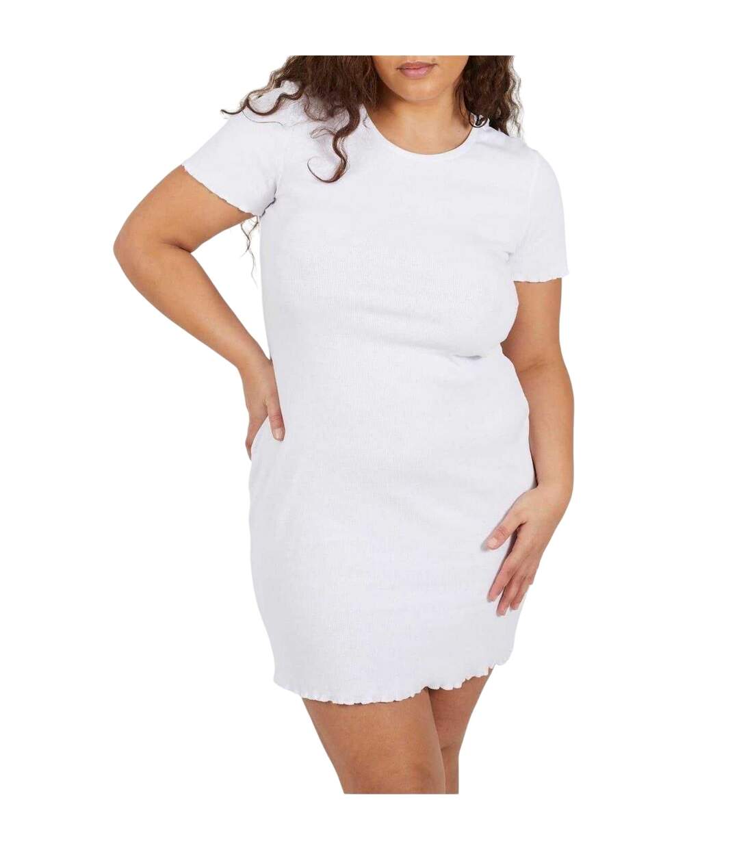 Robe Courte Femme Blanc Brave Soul-2