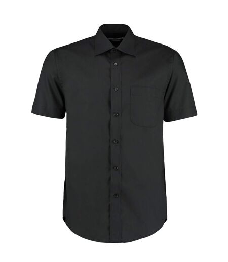Kustom Kit Mens Business Classic Short-Sleeved Shirt (Black) - UTRW9819