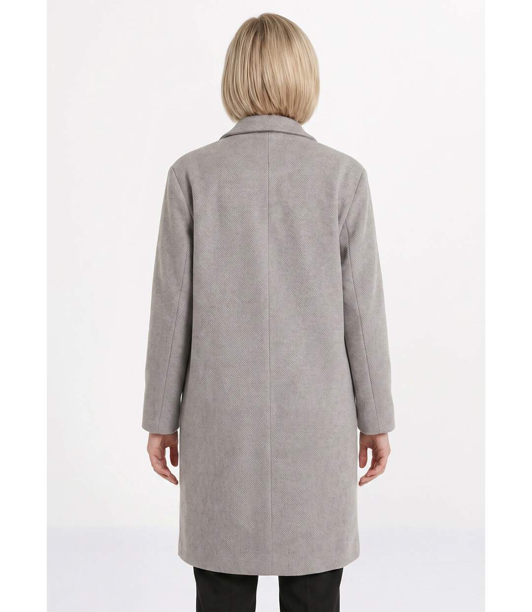 Manteau double boutonnage col tailleur-2