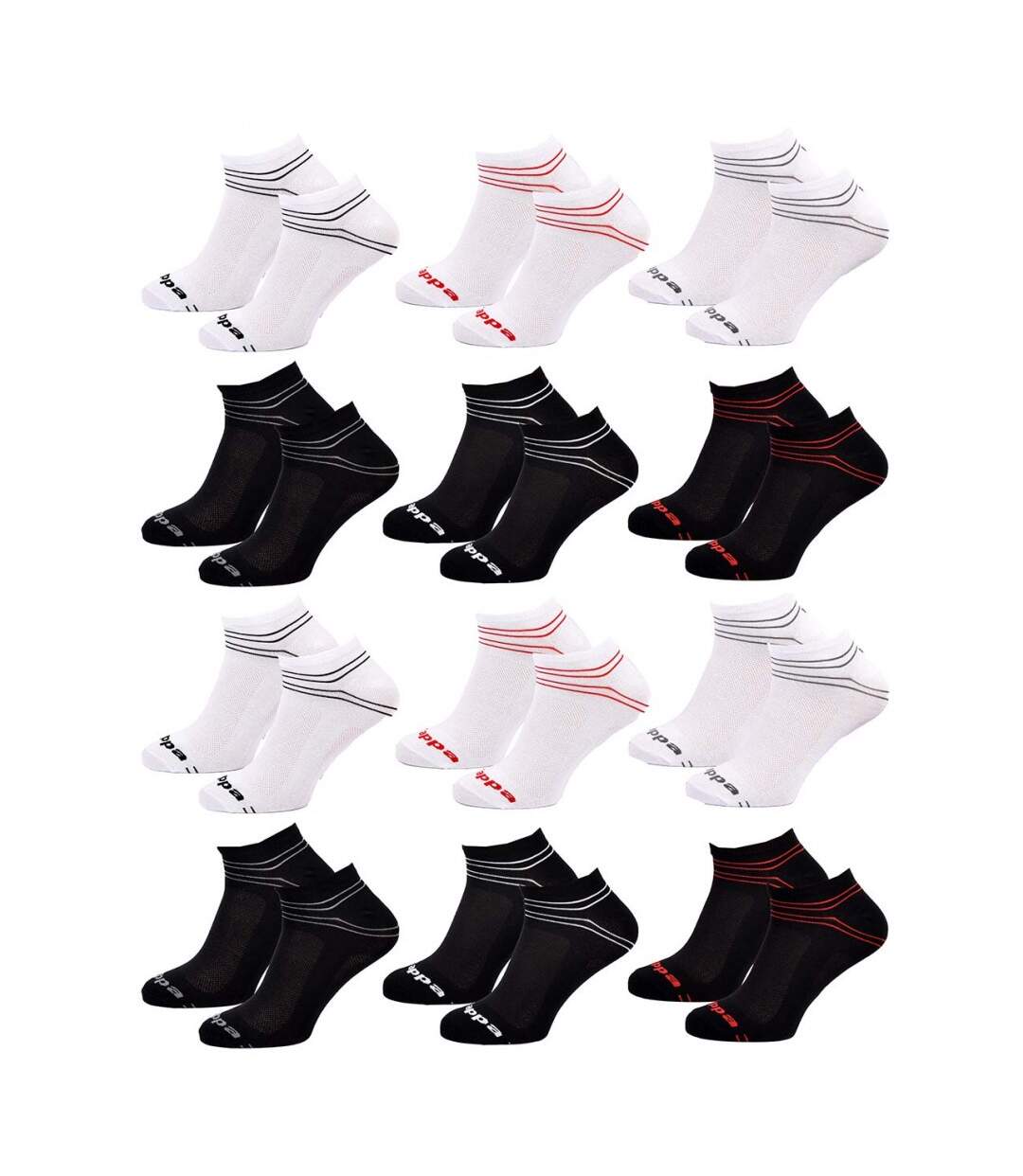 Chaussettes KAPPA SNEAKER - Pack de 12 pcs 4847-1