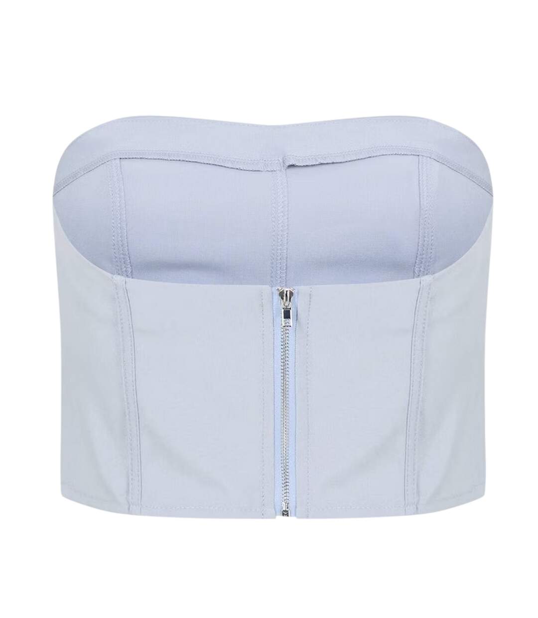 Womens/ladies Woven Corset Top Grey Missy Empire-3