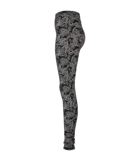 Legging Motif/style Cachemire Femme Noir Urban Classics
