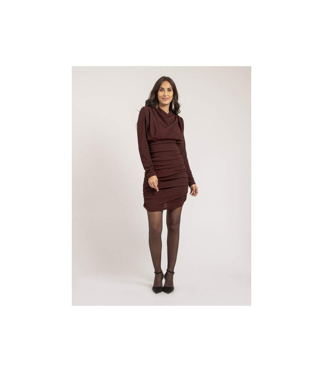 Robe courte paillettes IVOLIE - Dona X Lisa-4