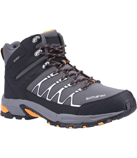 Cotswold Mens Abbeydale Mid Hiking Boots (Grey/Orange) - UTFS5225
