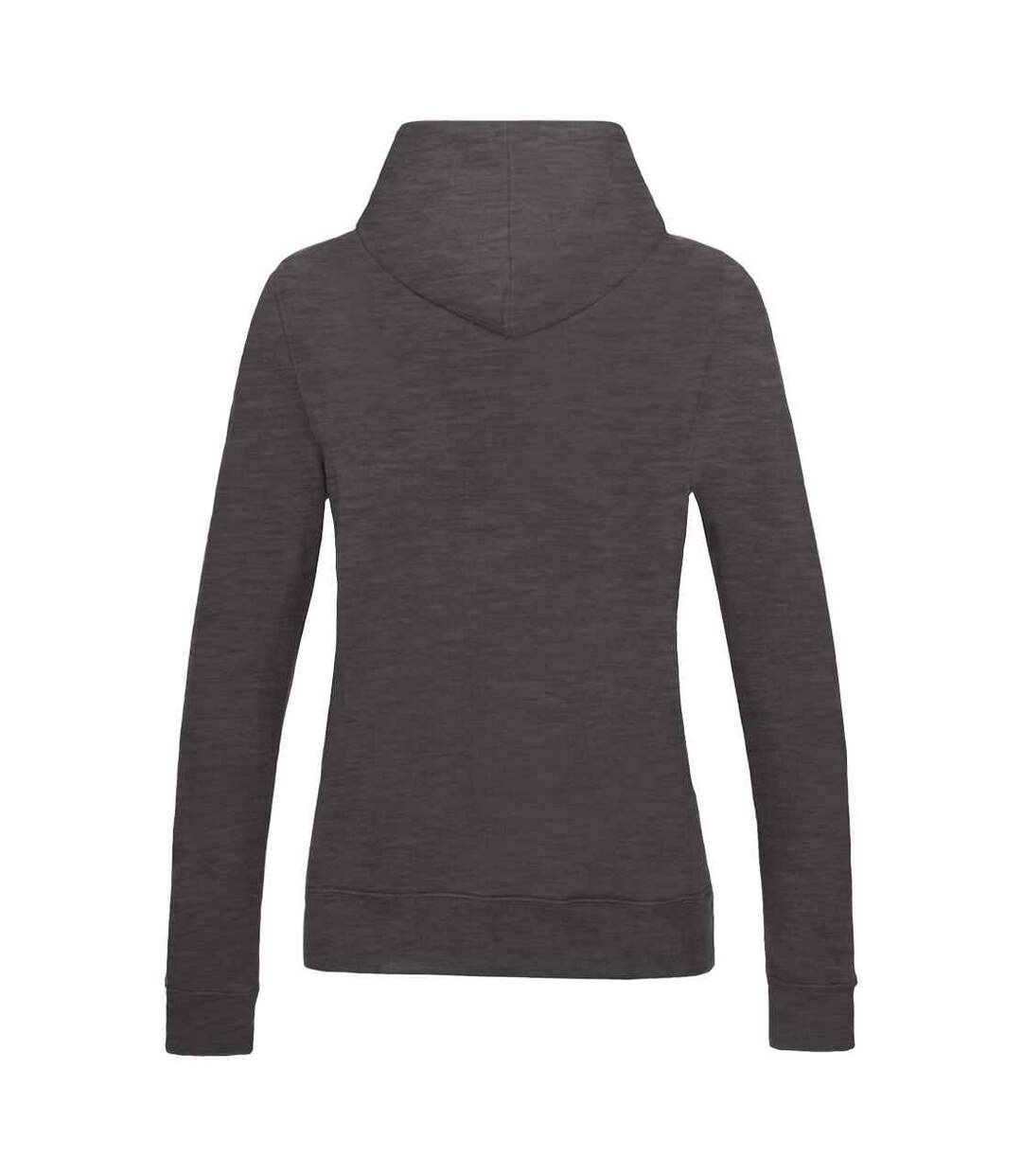 Sweat À Capuche College Femme Charbon Chiné Awdis-2