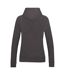 Sweat À Capuche College Femme Charbon Chiné Awdis-2