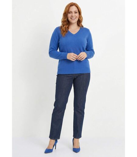 Pull doux col V manches longues