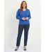 Pull doux col V manches longues-3