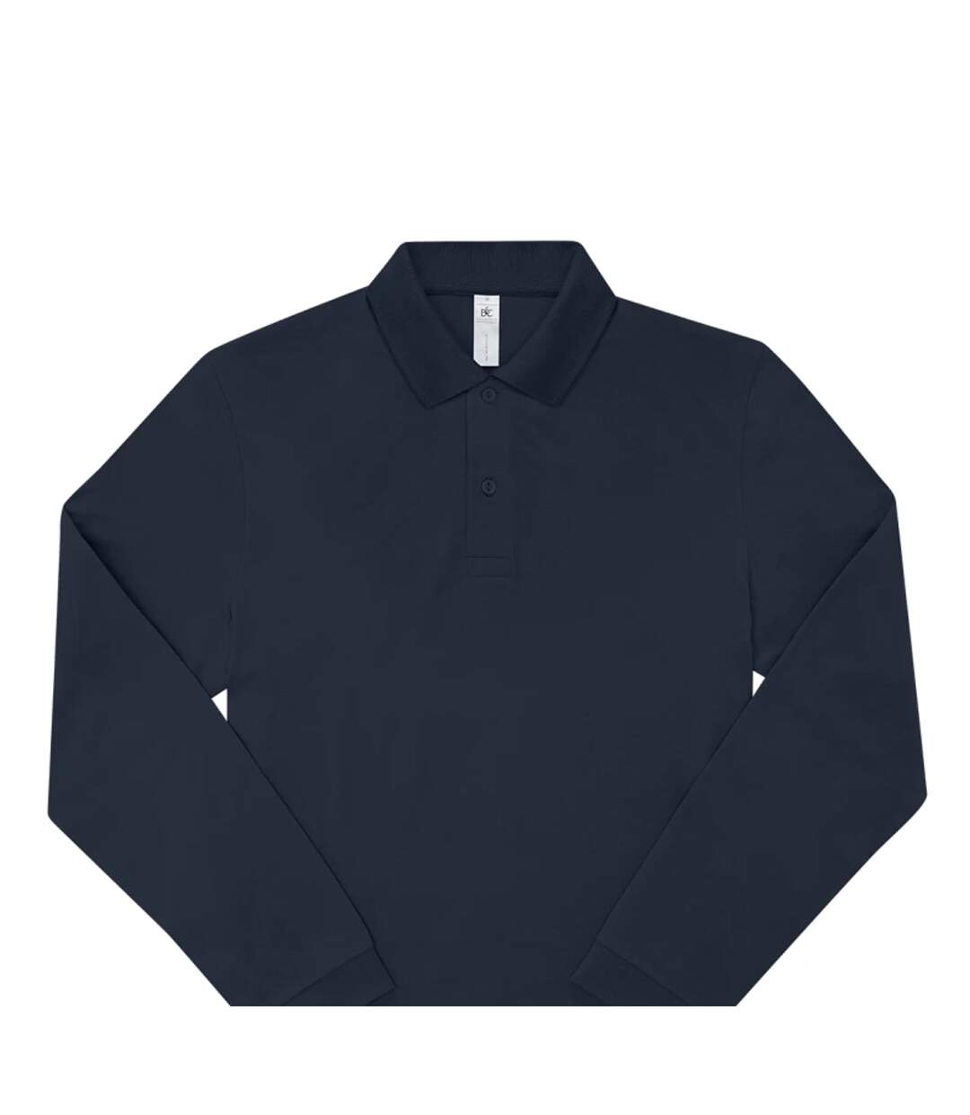 Mens My Long-sleeved Polo Shirt Navy B&C-2