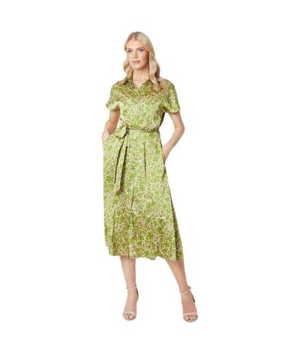 Robe chemisier mi-longue femme vert Principles