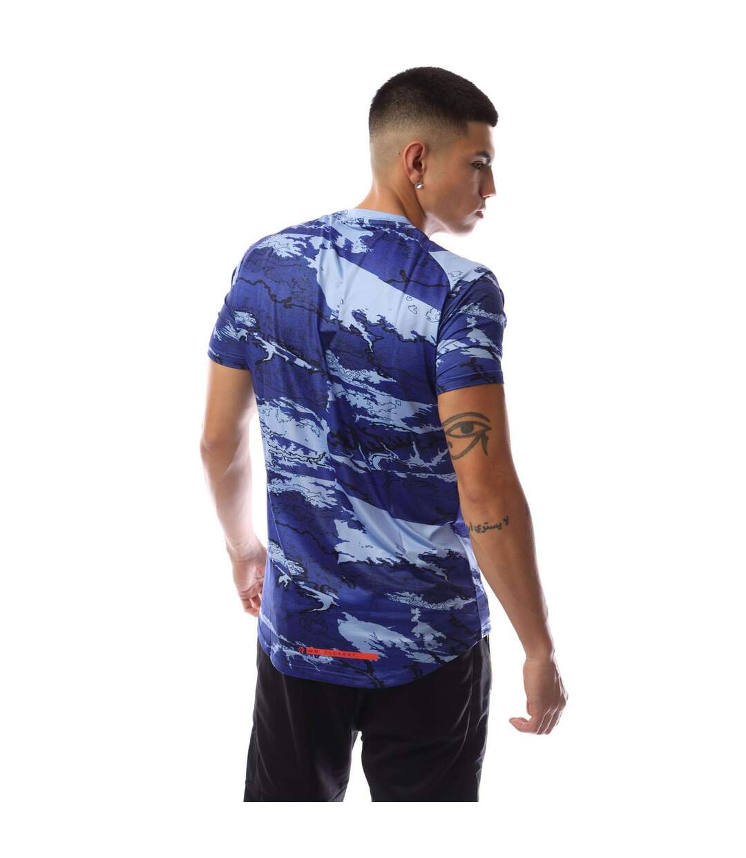 Mens Drone T-shirt Blue Cruyff-3