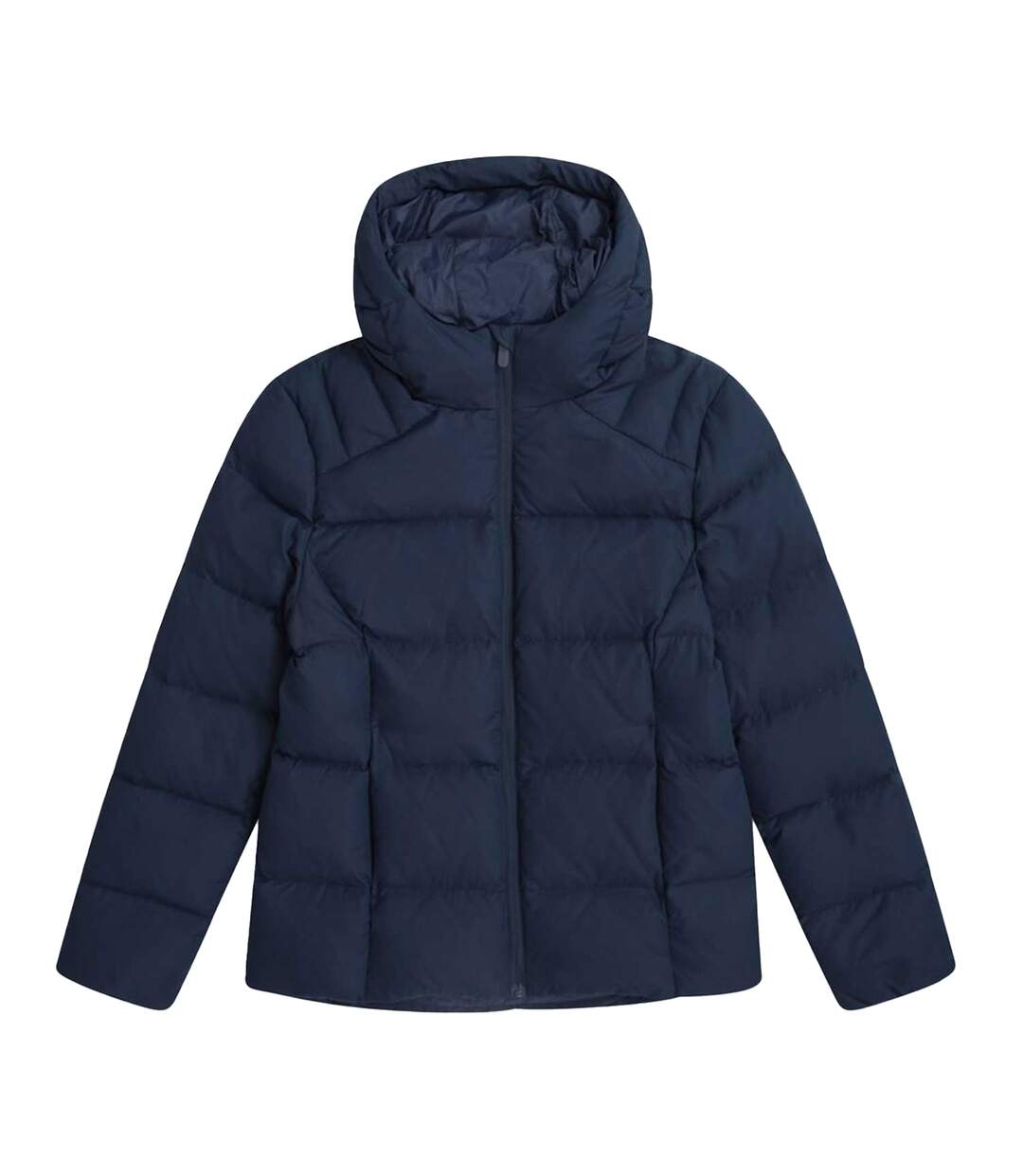 Womens/ladies Tech Midweight Down Jacket Navy Animal-2