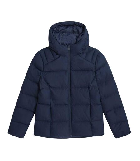 Womens/ladies Tech Midweight Down Jacket Navy Animal