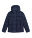 Womens/ladies Tech Midweight Down Jacket Navy Animal-2