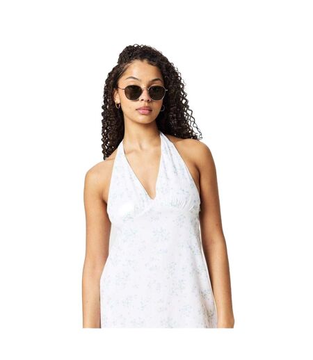Robe Courte Motif/style Floral Femme Blanc Bleu Jack Wills