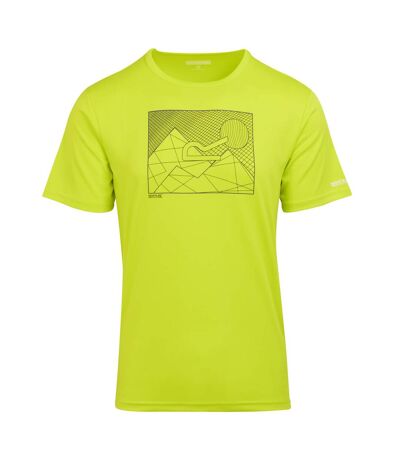 Regatta Mens Fingal VIII Geometric T-Shirt (Citron Lime)