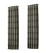 Aviemore checked pattern ringtop curtains/drapes 46 x 72ininch natural Riva Home