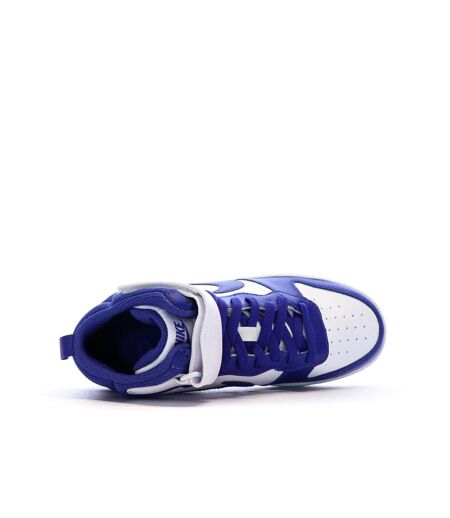 Baskets blanches/bleu femme nike court borough mid 2