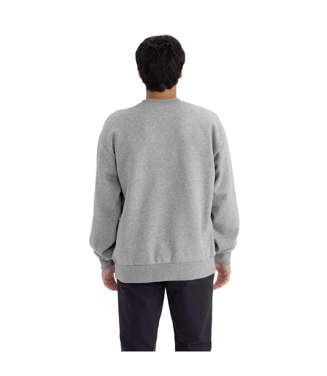 Unisex Adult Heather Heavyweight Sweatshirt Heather Grey Next Level Apparel-3