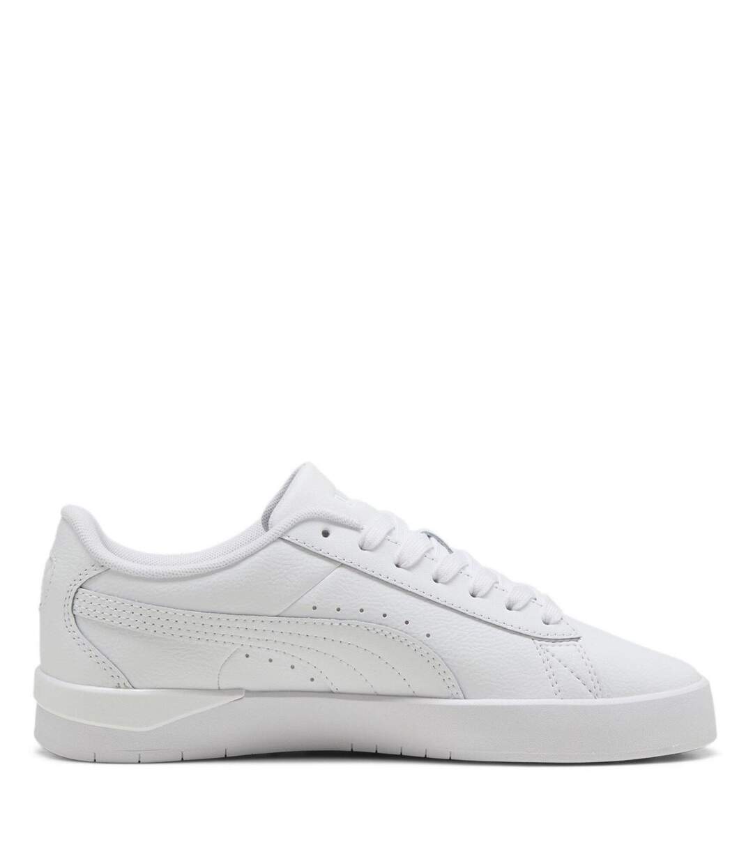 Womens/ladies Jada Platform Trainers Triple White Puma-4