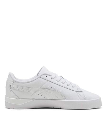 Womens/ladies Jada Platform Trainers Triple White Puma