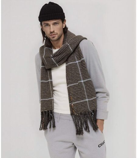 écharpe élégante en Polyester Doux pour Homme - Accessoire Tendance Automne Hiver