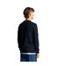 Mens cotton merino crew neck sweater dark navy Lyle & Scott