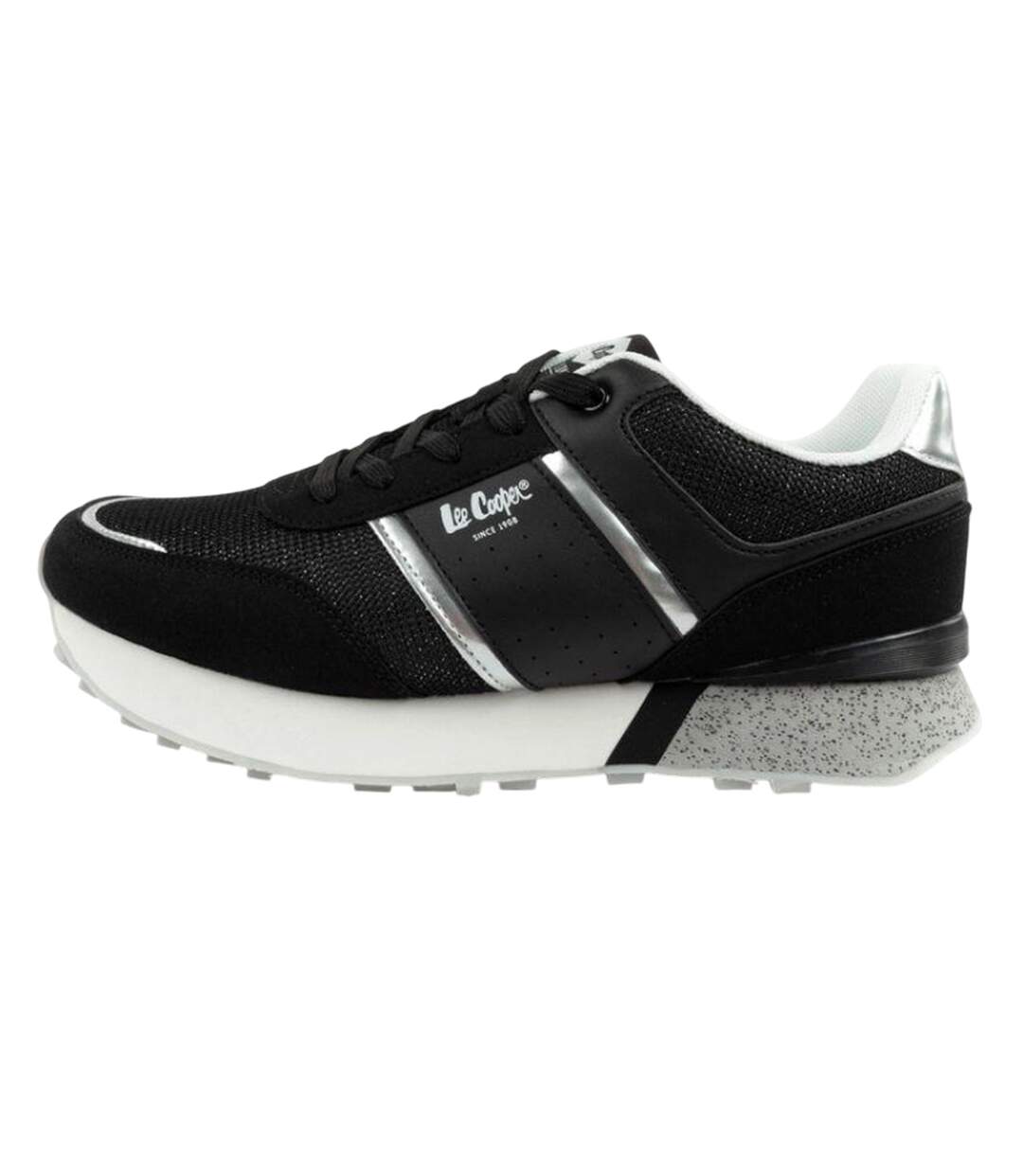 Baskets Motif/style Paillettes Femme Noir Lee Cooper-4
