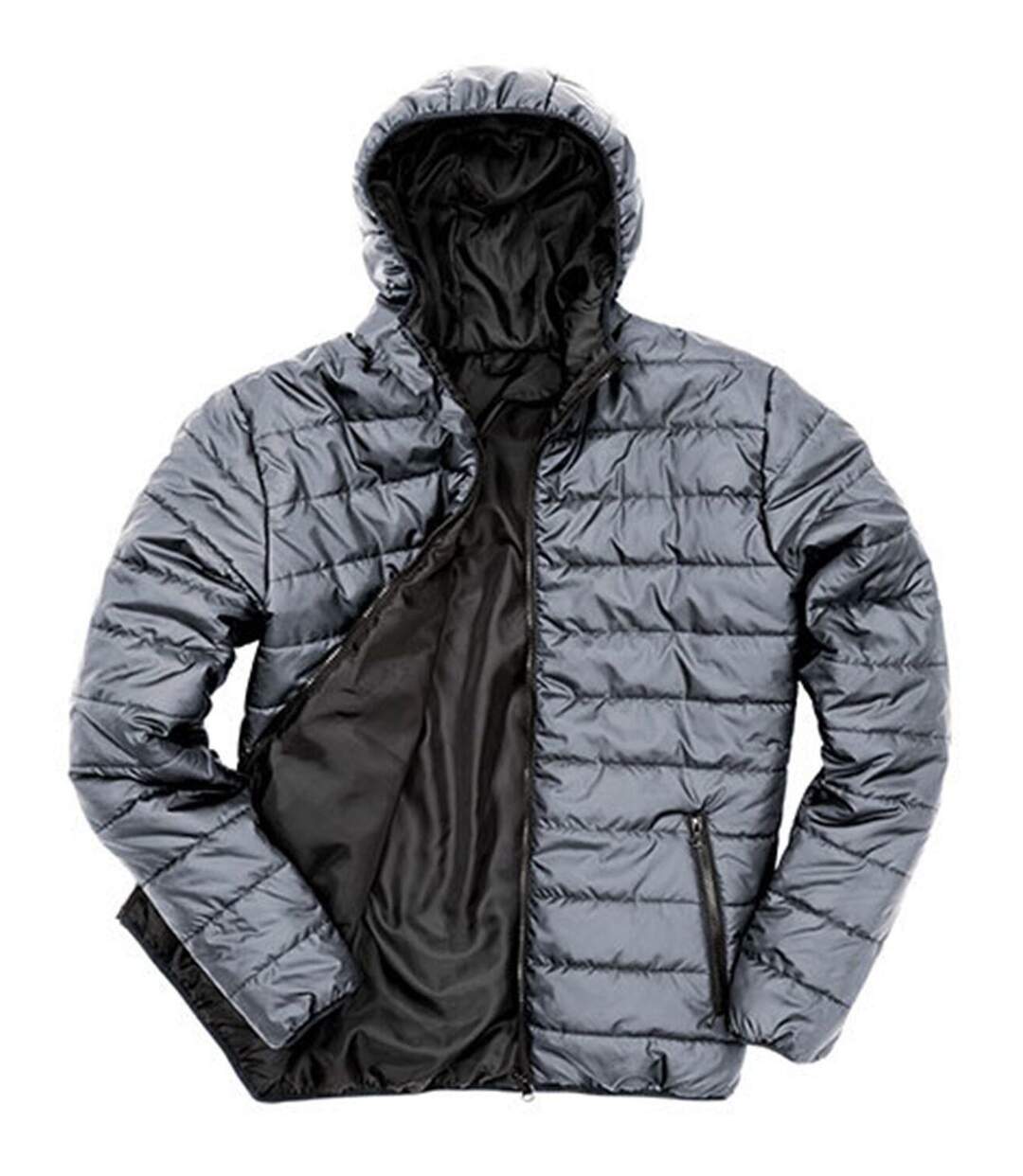 Doudoune à capuche homme - R233M - noir-2