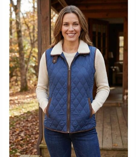 Gilet Sans Manches Femme Matelassé Sadia – Chaud & Tendance