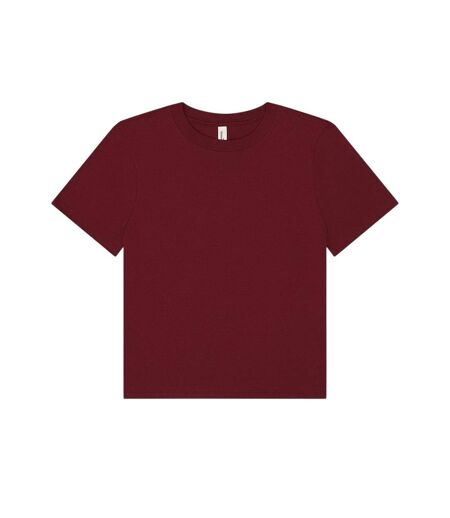 T-shirt Femme Bordeaux Foncé Bella + Canvas