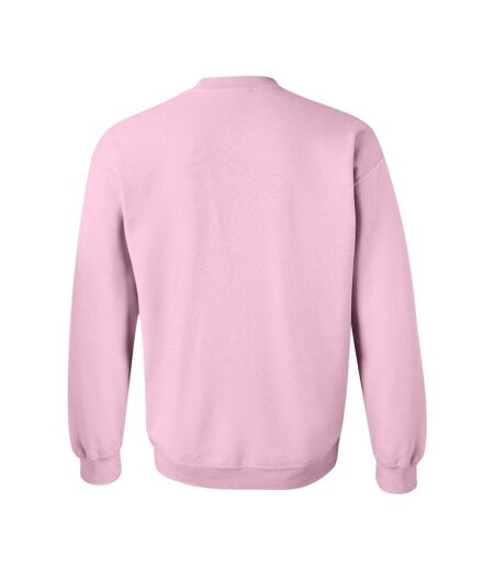 Unisex adult heavy blend crew neck sweatshirt light pink Gildan
