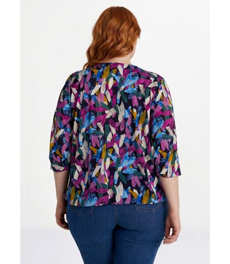 T-shirt tunique blousant manches 3/4