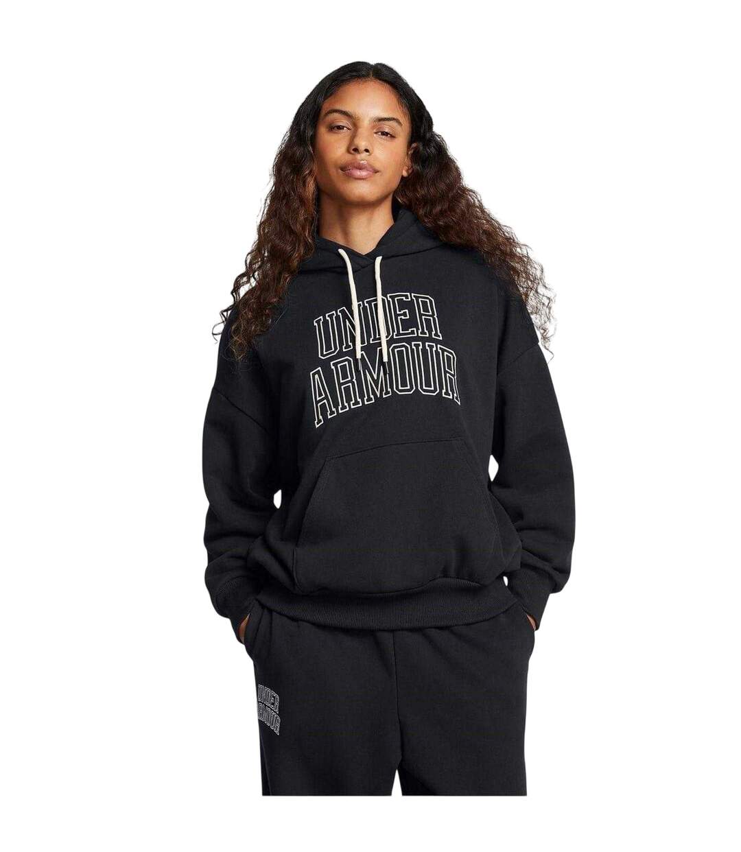 Sweat À Capuche Motif/style Icône Icon Femme Noir Under Armour-4
